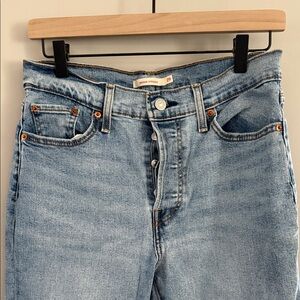 Levi's Sky Blue Straight Leg Jeans